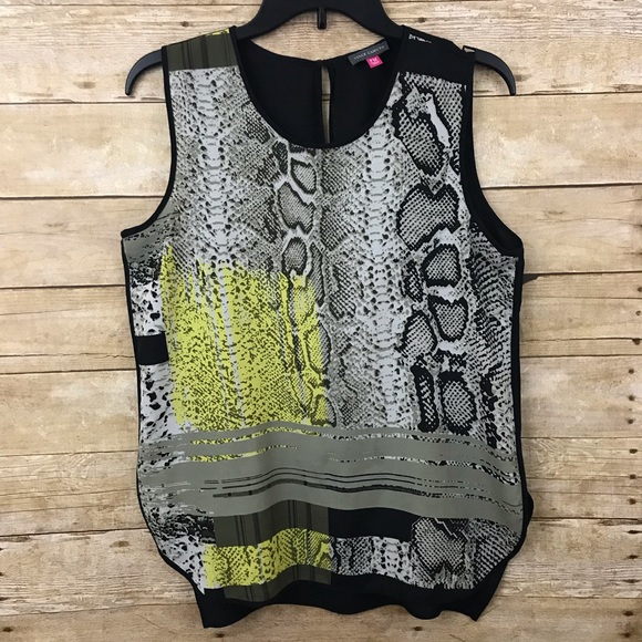 Vince Camuto Sleeveless Snakeskin Print T… - Picture 5 of 11